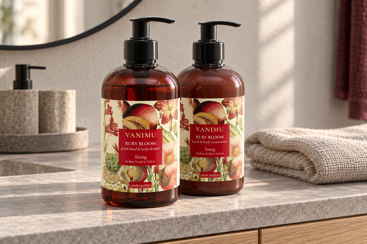 VANIMU Ruby Bloom, Amber Collection — prodotti ambientati